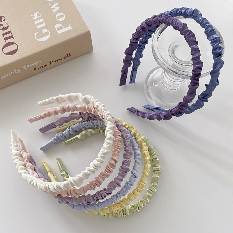 韓国風 スクランチ（シュシュ） / 可愛いリボン付きヘアアクセサリー