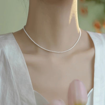 スリムパールネックレス