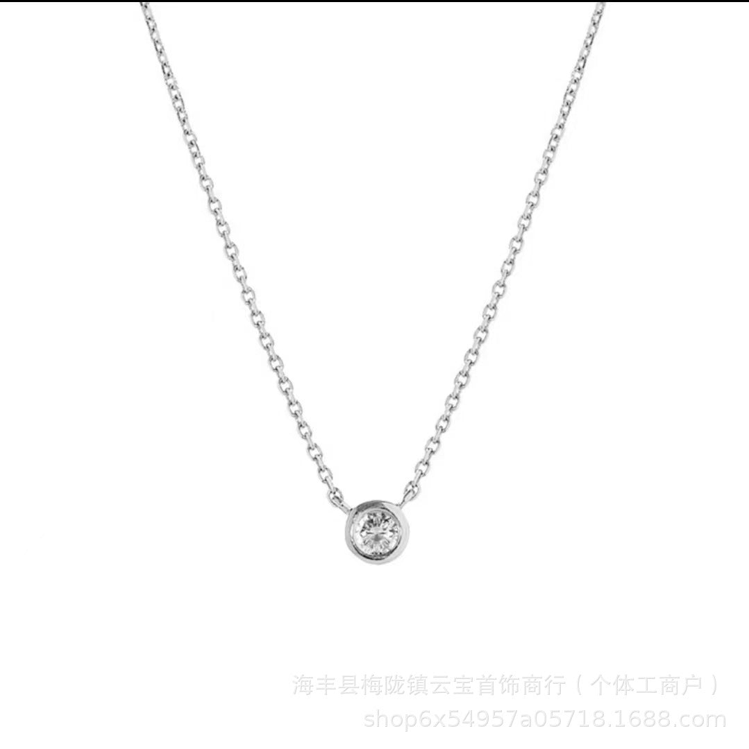 シングルクリスタルネックレス