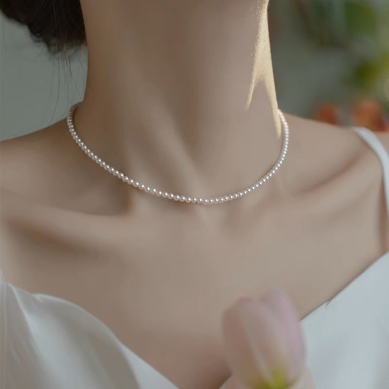 スリムパールネックレス