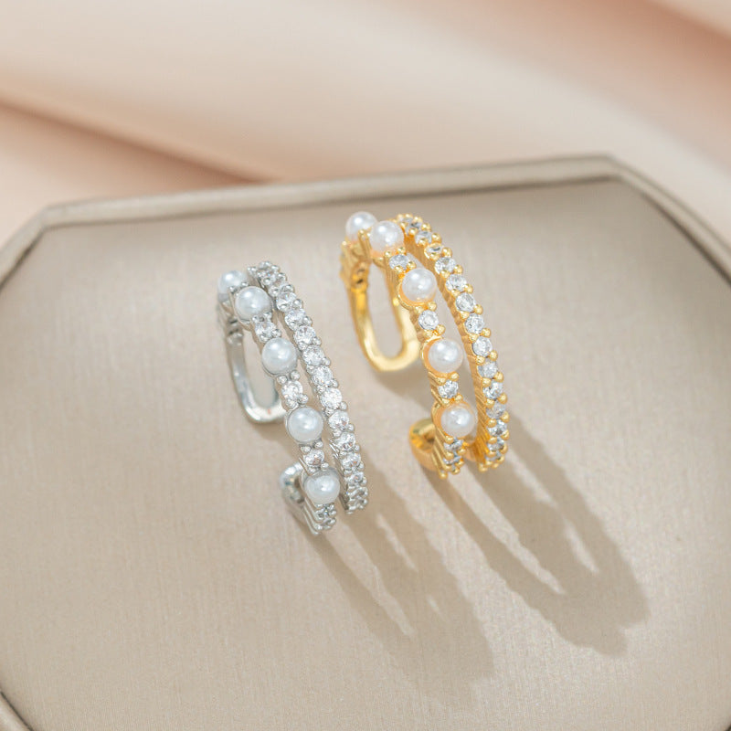 チタンスチール オープンリング｜ミニマルカットアウトデザイン